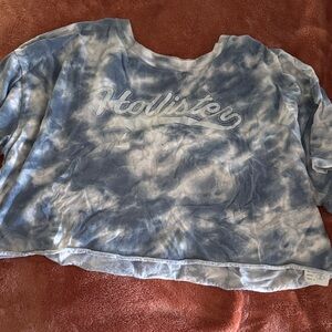 Hollister Cloudy Blue Tie-Dye Top